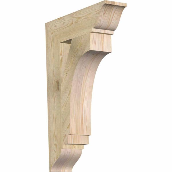 Ekena Millwork 6 in. x 36 in. x 24 in. Douglas Fir Imperial Traditional Rough Sawn Bracket