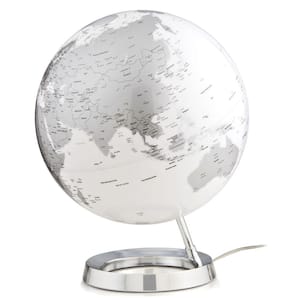 Light and Color 12 in. Silver Designer Series Desktop Globe