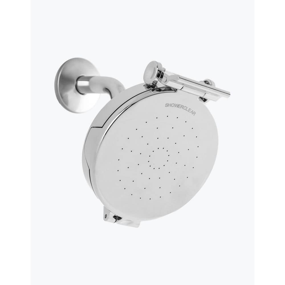 1-Spray Pattern with 1.8/2.5 GPM 5.5 in. Wall Mount Fixed Shower Head in Ch