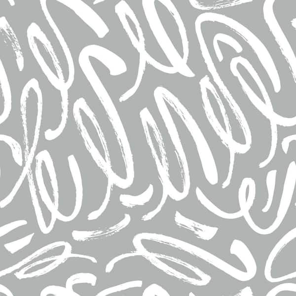 RoomMates Curly Strokes Peel and Stick Wallpaper (Covers 28.29 sq. ft.)
