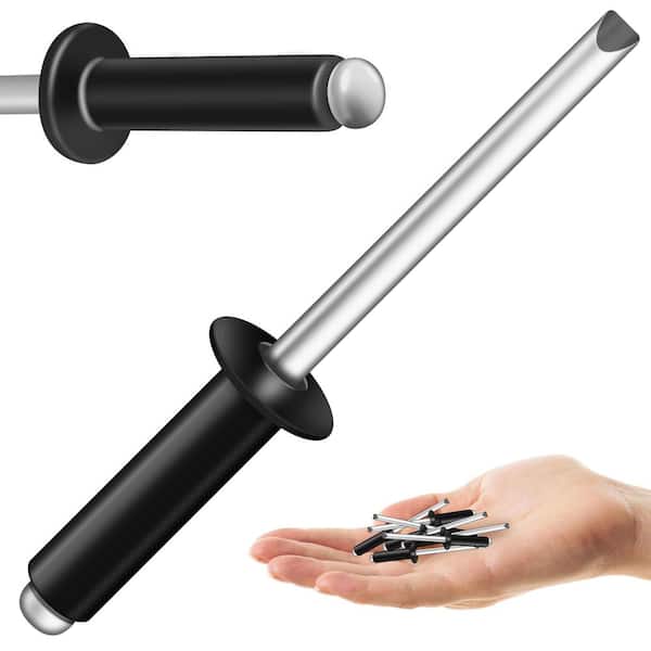 3/16 in. x 5/8 in. Aluminum Blind Pop Rivets (200-Pack) with Steel Mandrel