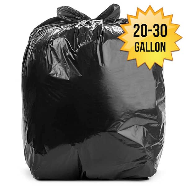 Aluf Plastics 20 Gal.-30 gal. Clear Garbage Bags - 30 in. x 36 in. (Pack of 100) 1.5 Mil (eq) - for Recycling, Storage & Outdoor Use