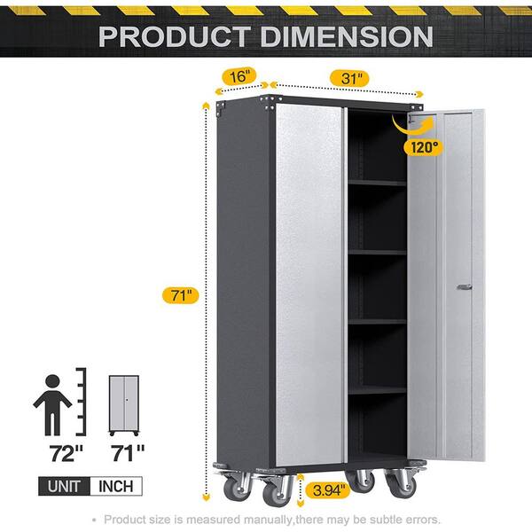 Tribesigns Hoga-F1470 1.31-ft to 1.31-ft W x 5.9-ft H Black Solid Shelving  Wood Closet System in the Wood Closet Kits department at