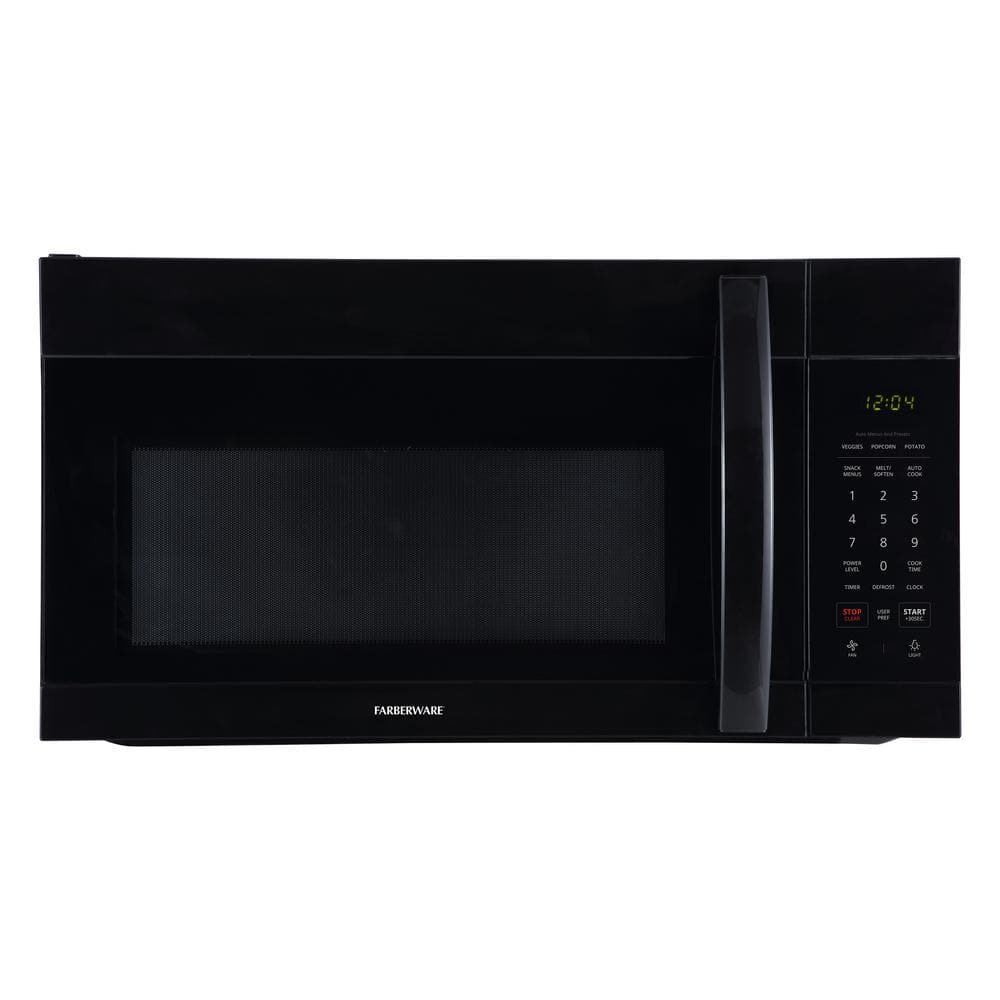 30 in. 1.7 cu. ft. Over-the-Range Microwave in Black with Smart Sensor Cooking
