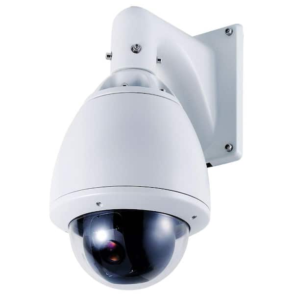 SPT Wired 700TVL Indoor/Outdoor Day/Night PTZ Camera with 30X Optical Zoom - White