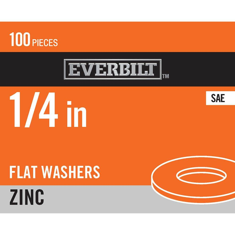 Reviews for Everbilt 1/4 in. Zinc Flat Washer (100-Pack) | Pg 1 - The ...