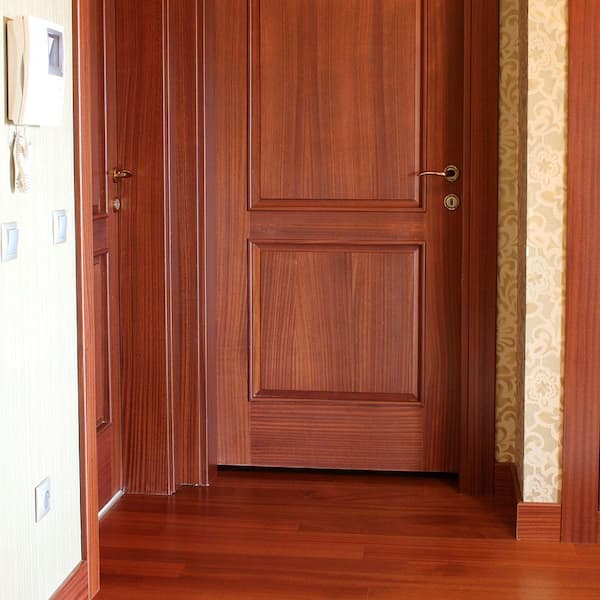 13/32 in. x 1-3/8 in. x 96 in. Polystyrene Mahogany Stop Moulding