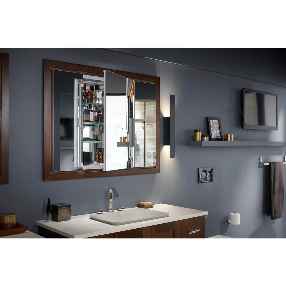 Verdera Frameless 40"x30" Aluminum Medicine Cabinet with Adjustable Shelves