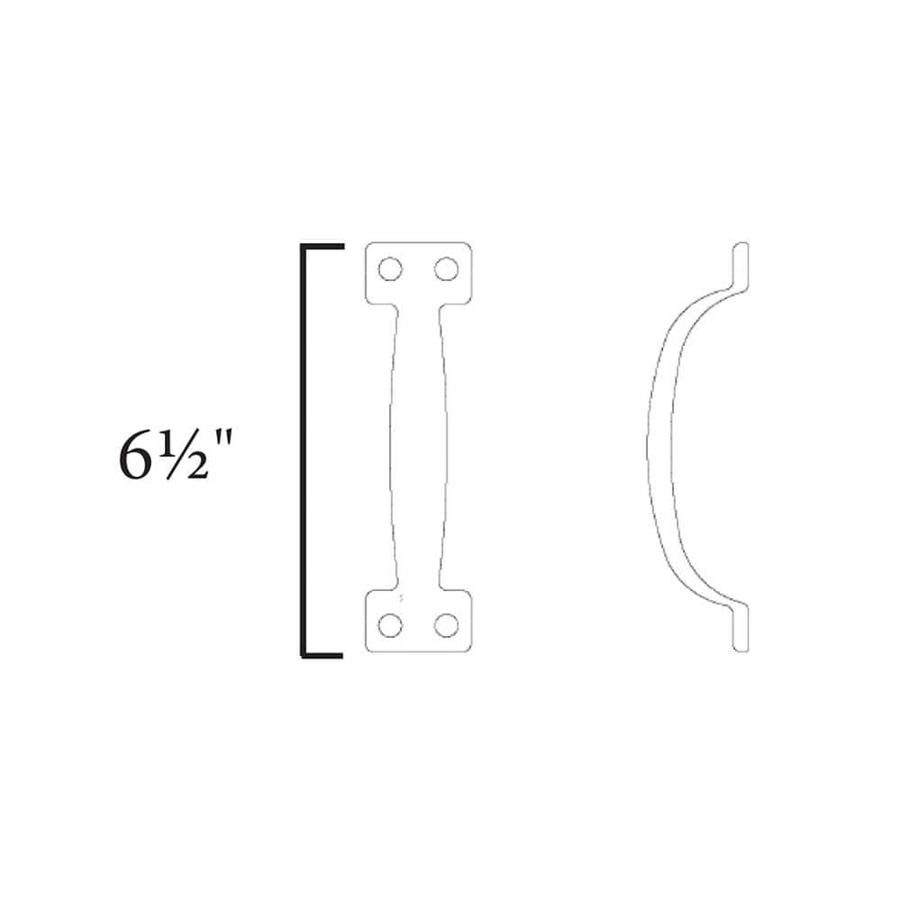 Bronze Oil Rubbed Square Pull Handle for Barn Doors