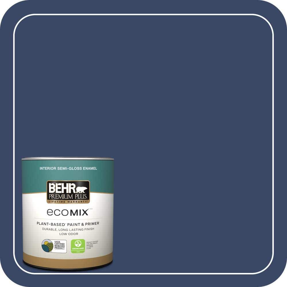 1 qt. #MQ5-14 Bon Nuit Semi-Gloss Enamel EcoMix Plant-Based Interior Paint & Primer price history on PriceWatchPro