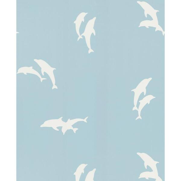 National Geographic Light Blue Dolphins Wallpaper Sample