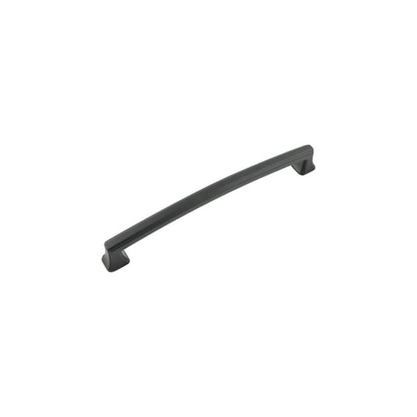 HICKORY HARDWARE Bridges 7-9/16 in. (192 mm) Matte Black Finish Cabinet Pull (10-Pack)