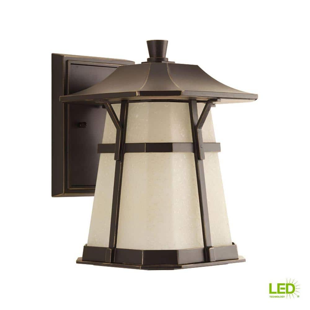 Antique Bronze Dimmable LED Wall Lantern Sconce