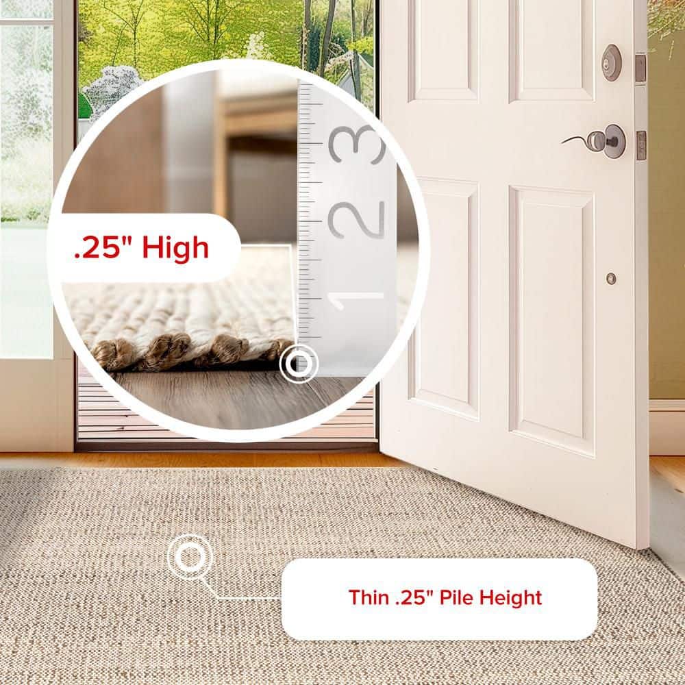 Handwoven Natural Jute Blend 4' x 6' Rectangular Area Rug