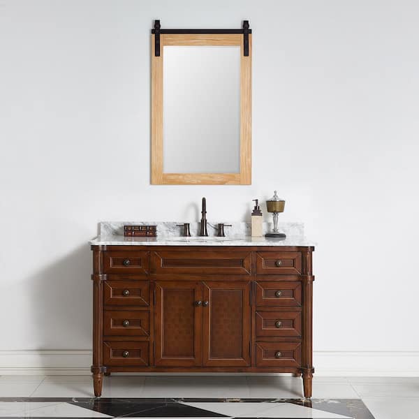 Pine deals vanity mirror