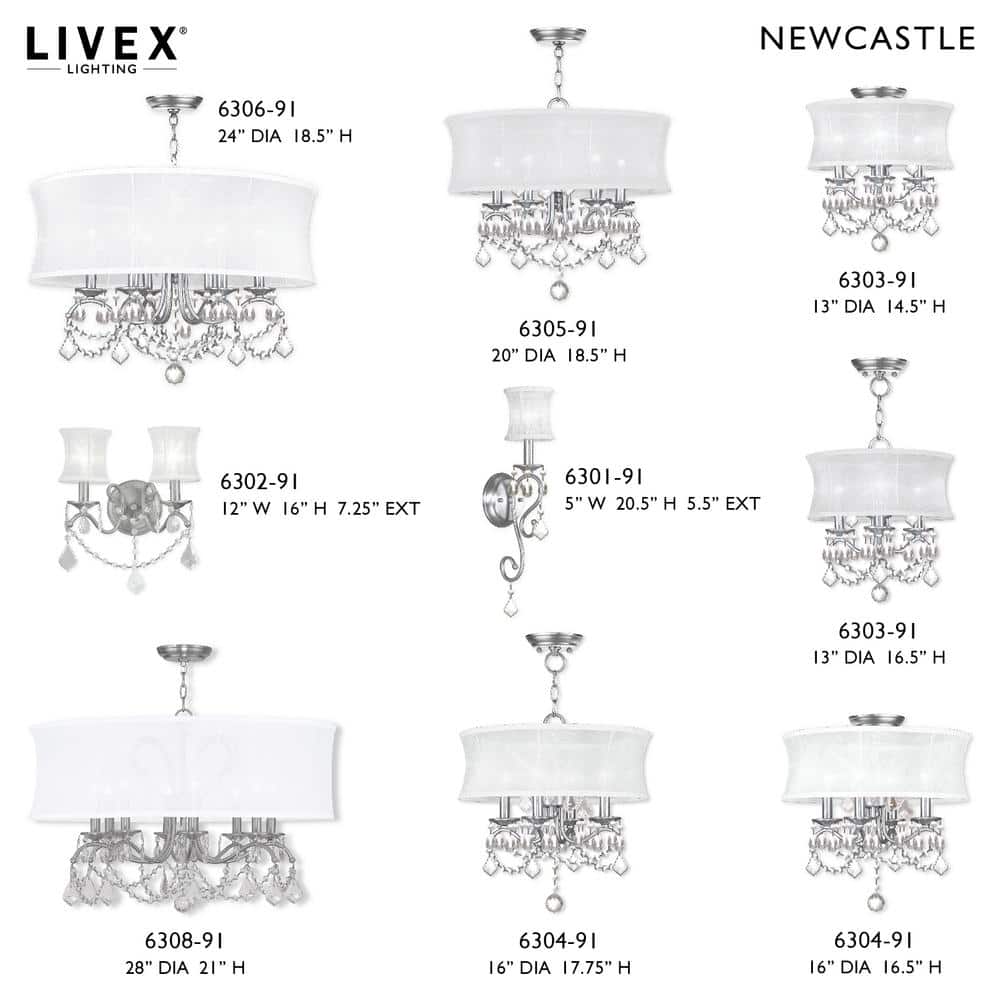 Brushed Nickel 2-Light Sconce with Off-White Silk Shade