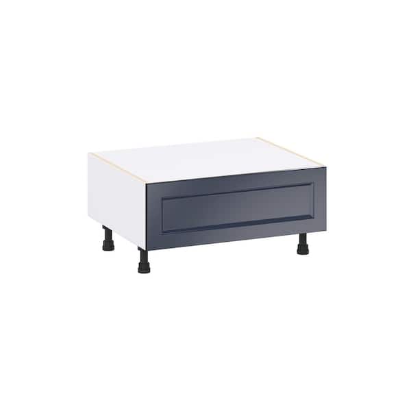 Laramie 30 in. W x 24 in. D x 14.5 in. H Assembled Window Seat Base Kitchen Cabinet in Painted Blue