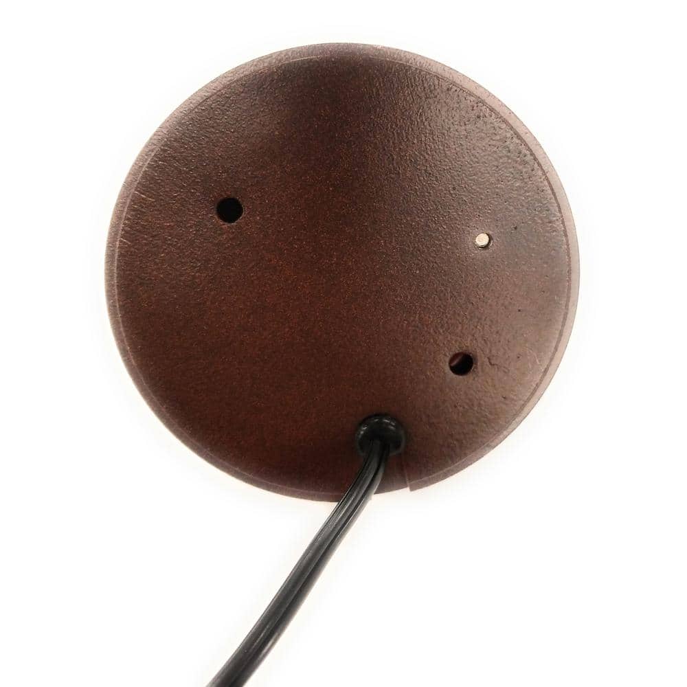 Rust Aluminum Low Voltage Outdoor Pathway Light with Frosted Glass Lens