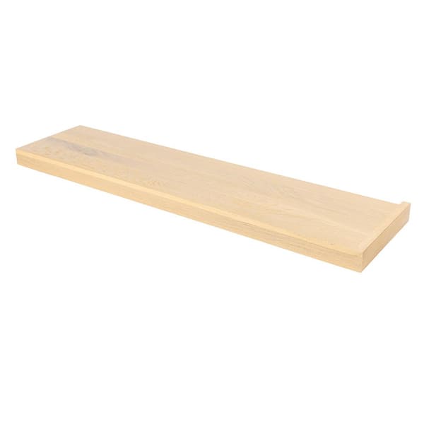 Stairtek 0.625 in. x 11.5 in. x 48 in. Prefinished Shenandoah White Oak Right Return Modern Retread