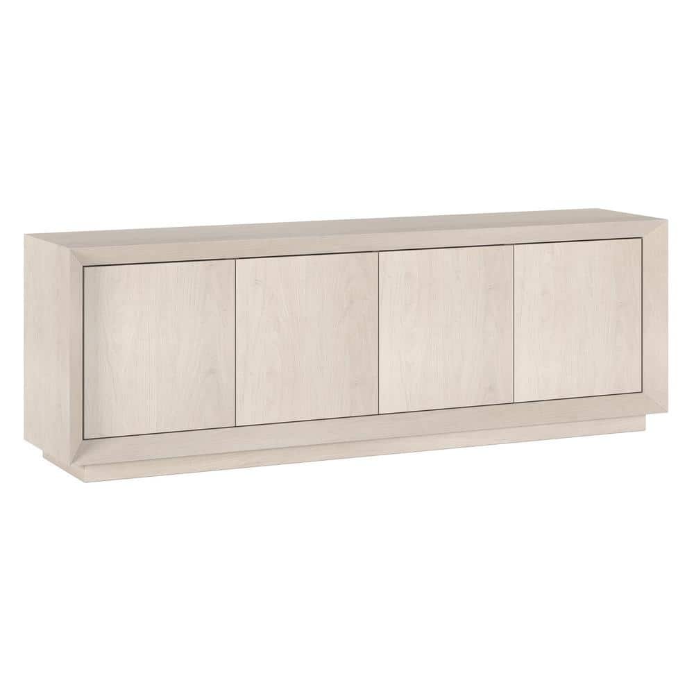 Oswald Alder White 68" TV Stand with Cabinets