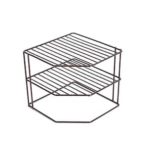 iDesign Bronze York Metal Under the Shelf Storage Basket, 7.1 x 12.2 x  14.2 