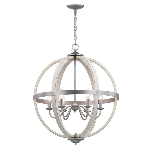 orb multi armed ceiling light