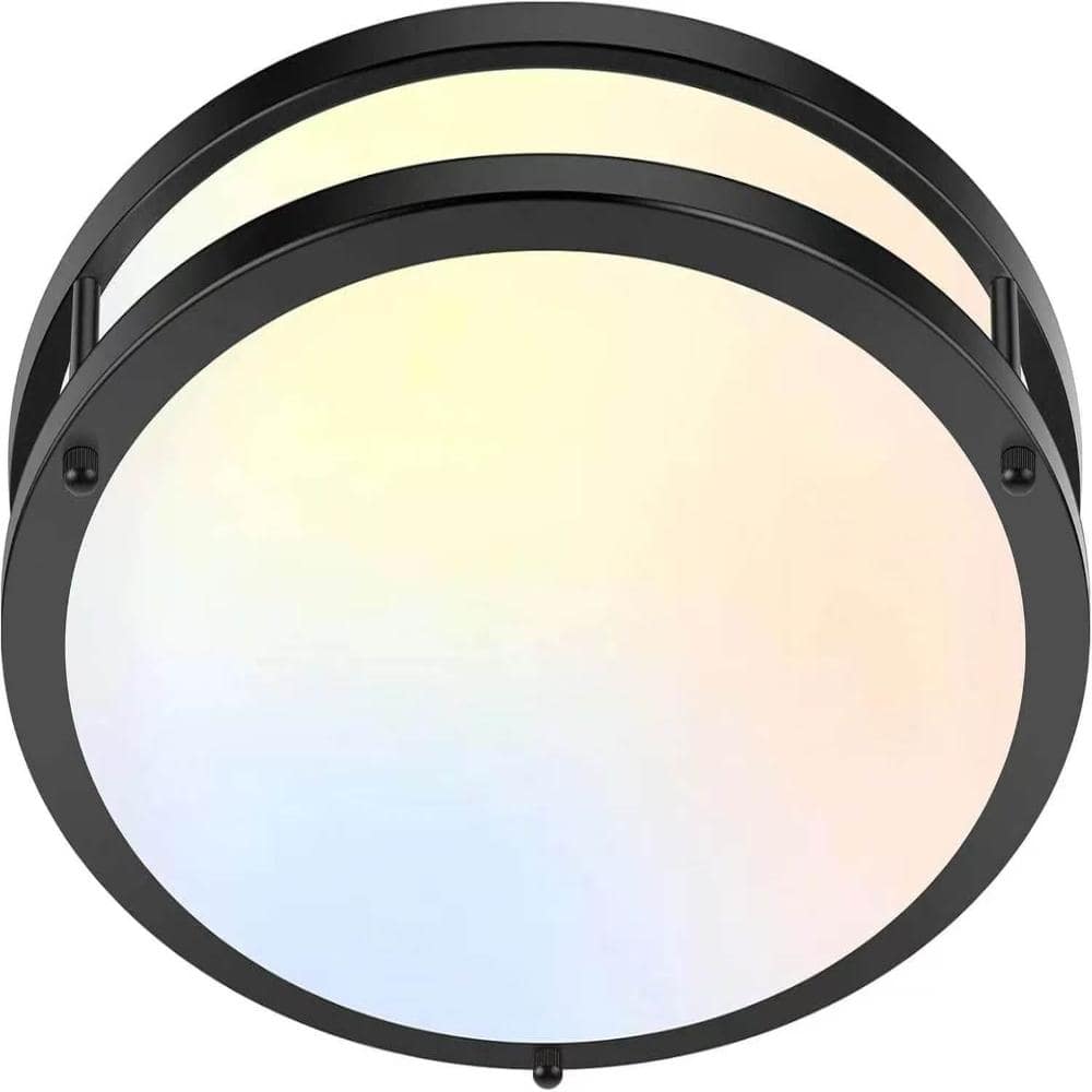 13-Inch 36W LED Flush Mount Ceiling Light 3600LM 5CCT Selectable Dimmable Modern Black for Living Room price history on PriceWatchPro