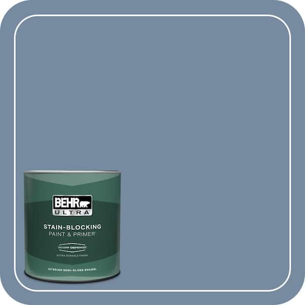 BEHR ULTRA 1 qt. #PPU15-09 Hilo Bay Extra Durable Semi-Gloss Enamel Interior Paint & Primer