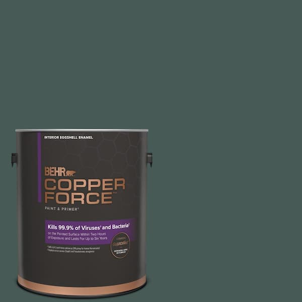 COPPER FORCE 1 gal. #MQ6-09 Hostaleaf Eggshell Enamel Virucidal and Antibacterial Interior Paint & Primer