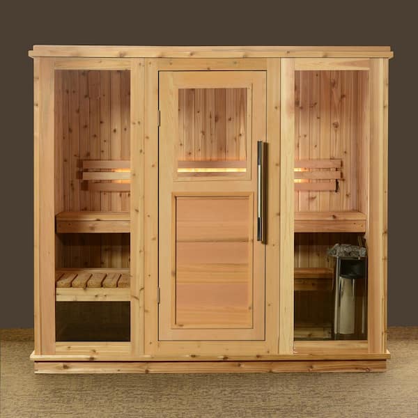 ALMOST HEAVEN SAUNAS Bridgeport Cedar 6-Person Indoor Electric Sauna