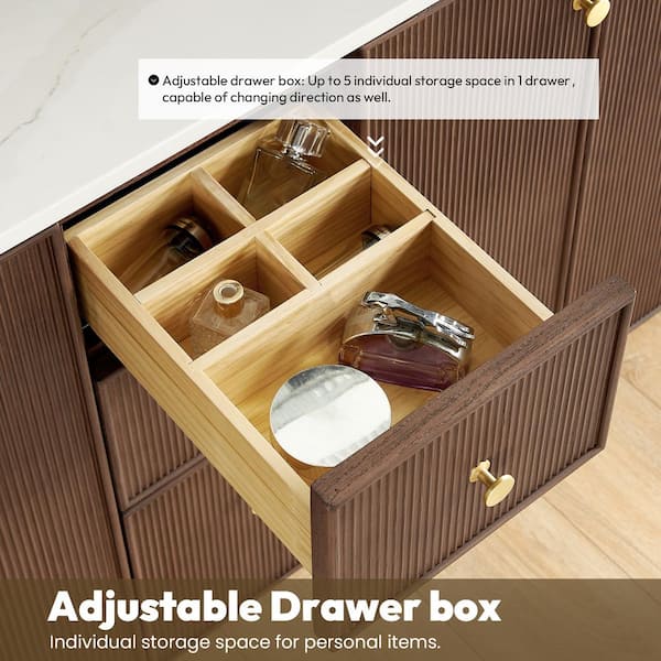 ROSWELL Oza 48 in. W x 22 in. D x 33.9 in. H Single Sink