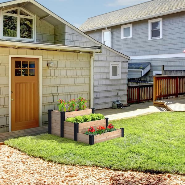 Outdoor Essentials Haven 4 ft. x 4 ft. Cedar Compost Bin 487070 - The Home  Depot