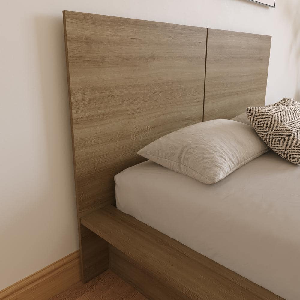 Nexera James Brown Full Size Panel Headboard 235388 - The Home Depot