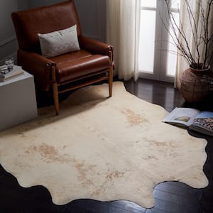 Cow Hide Tan 5 ft. x 7 ft. Area Rug