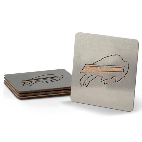 NFL Buffalo Bills 4 in. Metallics Coasters (Set of 4)