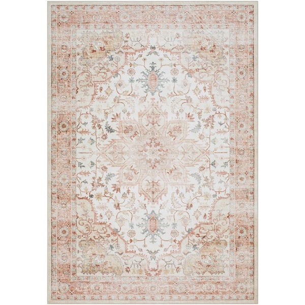Livabliss Lavable Brown 2 ft. x 4 ft. Machine-Washable Rug
