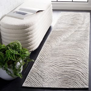 Trace Gray/Ivory 2 ft. x 9 ft. Abstract Runner Rug
