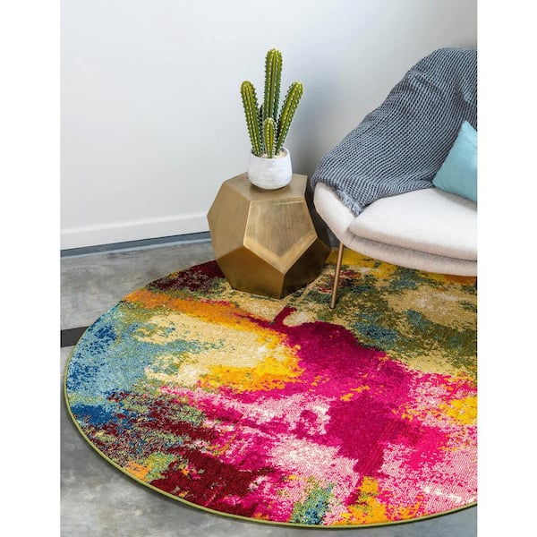 Estrella Barris Multi 8' 0 x 8' 0 Round Rug