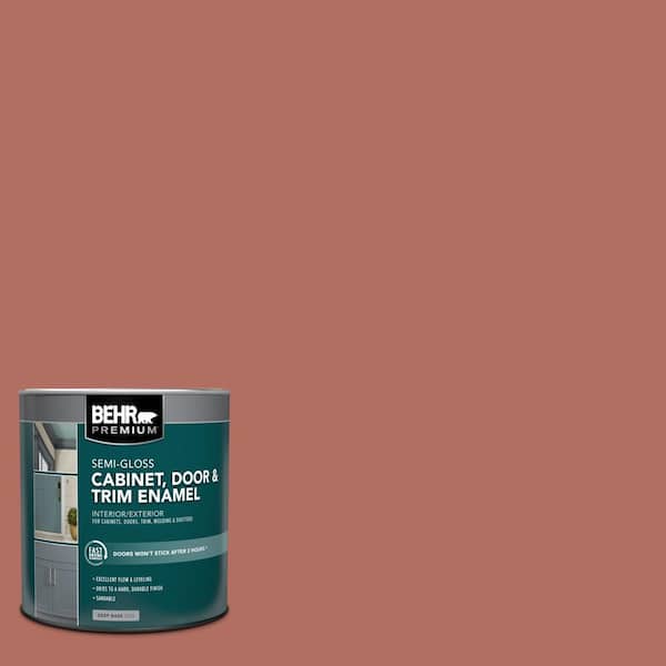 1 qt. #PPU2-12 Terra Cotta Urn Semi-Gloss Enamel Interior/Exterior Cabinet, Door & Trim Paint