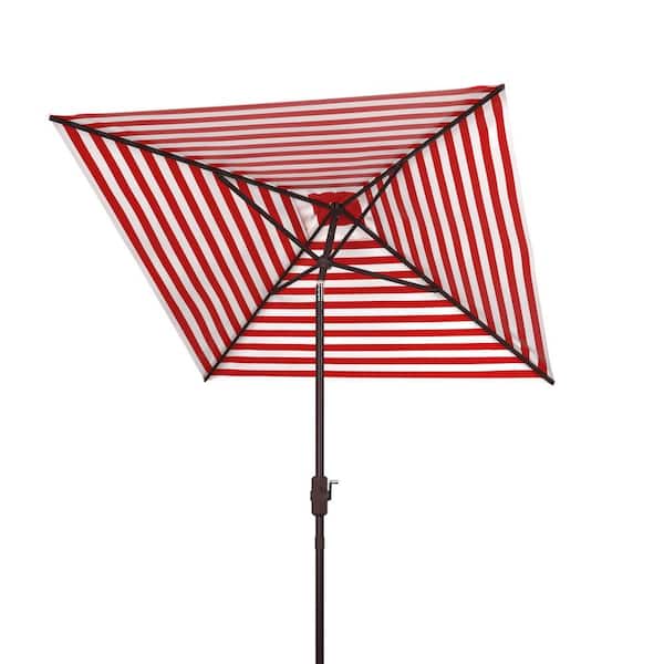 7 1 2 ft patio umbrella in red Safavieh 7.5 ft. Athens Square Crank Umbrella Red