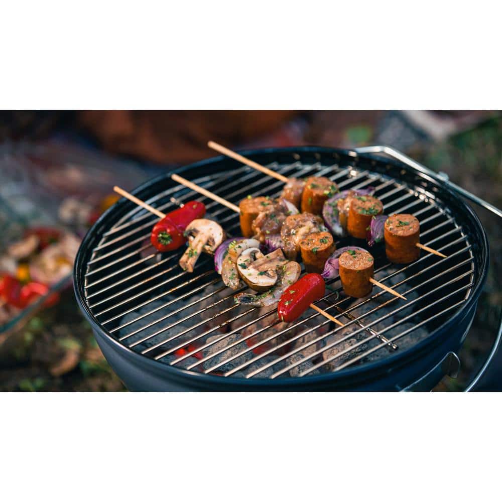 Slate Blue 14-Inch Portable Charcoal Kettle Grill