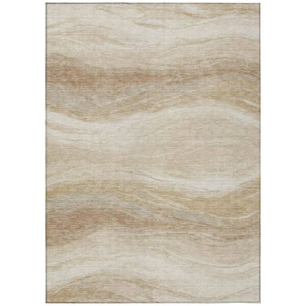 Chantille Machine Washable Indoor/Outdoor Abstract ACN3020 Ivory 10 ft. x 14 ft. Area Rug