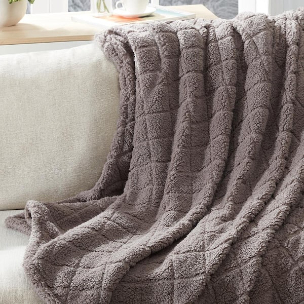 Sherpa chunky knit blanket hot sale