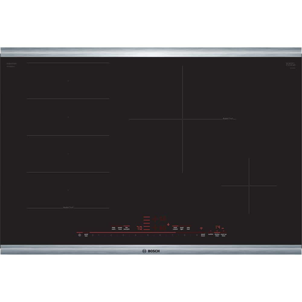 Bosch Benchmark Benchmark Series 30 in. Induction Cooktop in Black with Stainless Steel Trim with 4 Elements