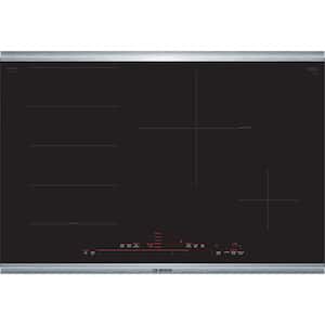 Benchmark Series 30 in. Induction Cooktop in Black with Stainless Steel Trim with 4 Elements