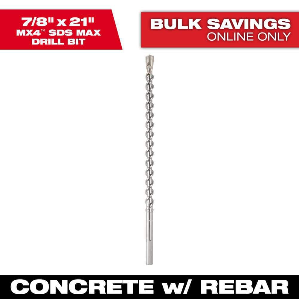 Milwaukee SDSMAX 4CT MX4 7/8 in. x 16 in. x 21 in. 48-20