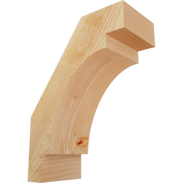 Ekena Millwork 6"W x 12"D x 16"H Merced Rough Sawn Knee Brace, Douglas Fir