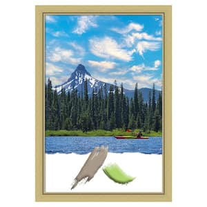 Size 24 in. x 36 in. Landon Gold Narrow Picture Frame Opening