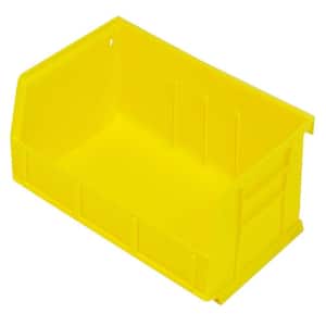 Ultra-Series 1.05-Gal. Stack and Hang Storage Tote in Yellow (8-Pack)