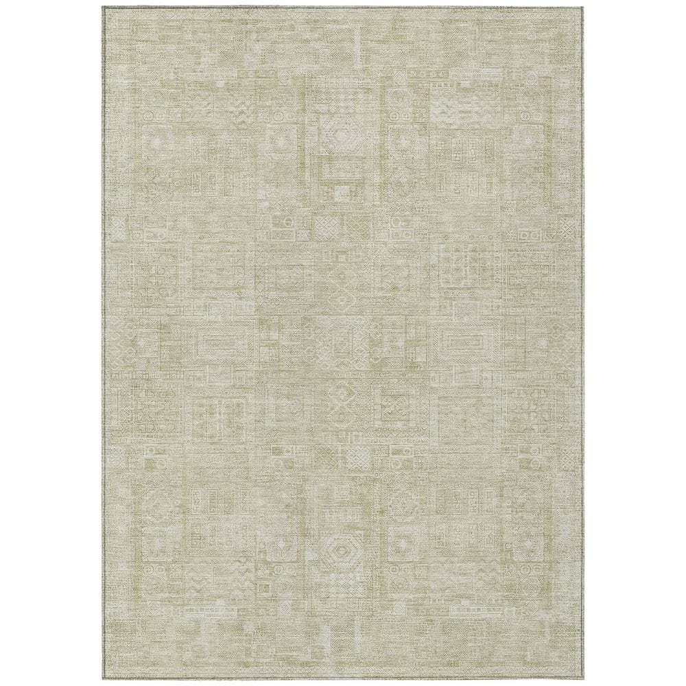 Chantille Machine Washable Indoor/Outdoor Abstract ACN2804 Wheat 5 ft. x 7 ft. 6 in. Area Rug price history on PriceWatchPro